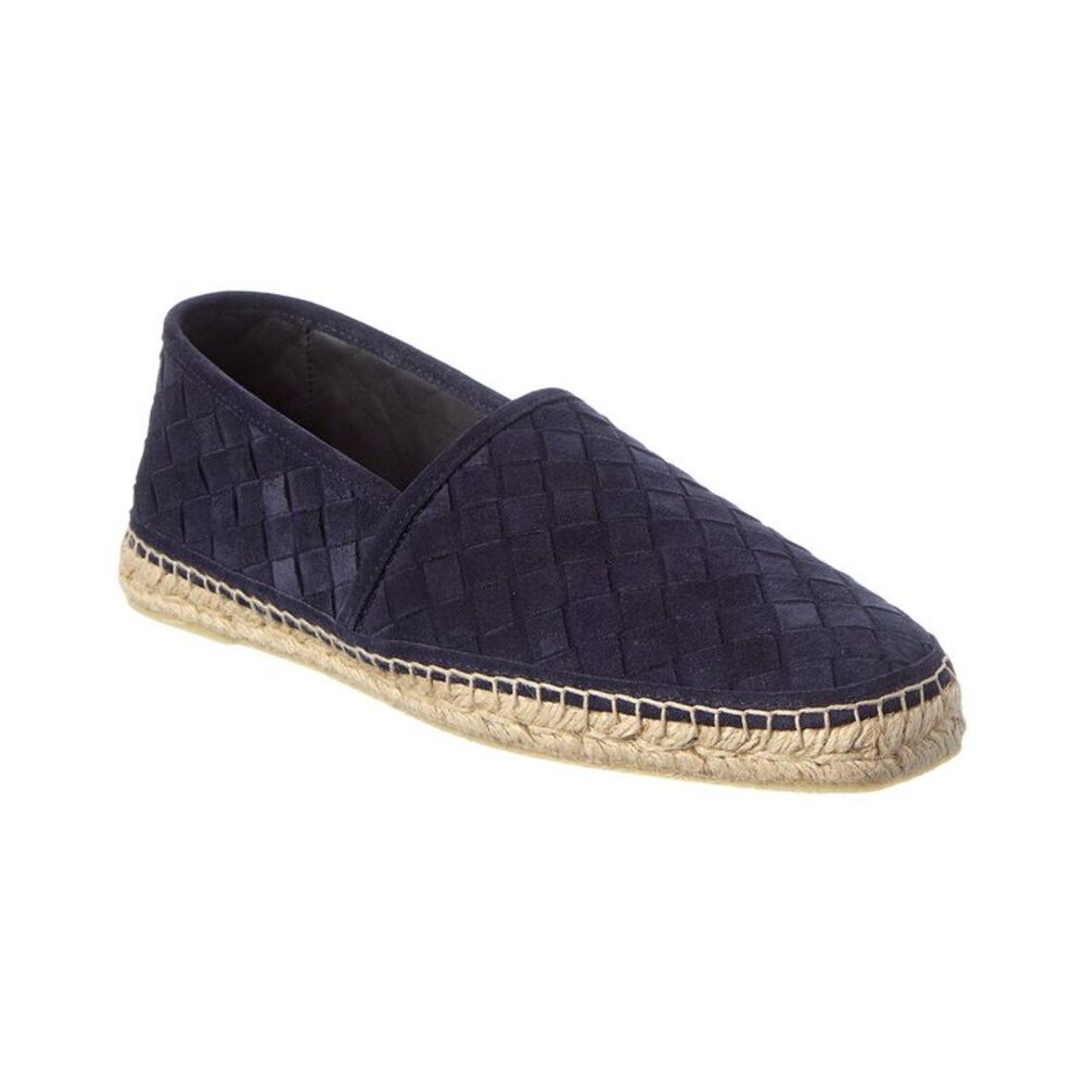 Castañer Porto Woven Suede Espadrille, Blue